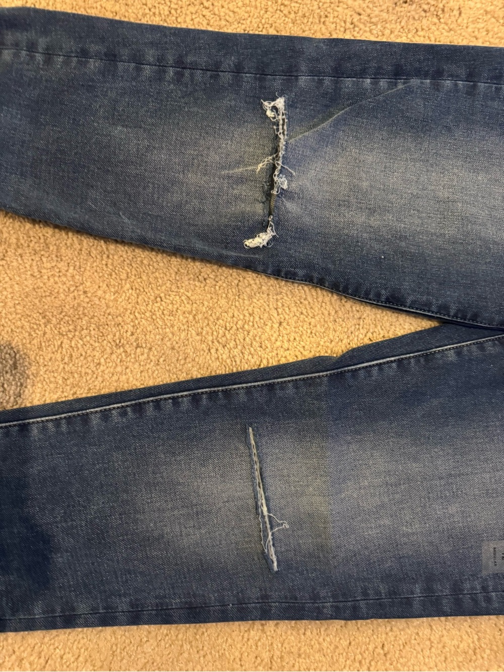 Women’s Slim Fit Distressed Blue Jeans
